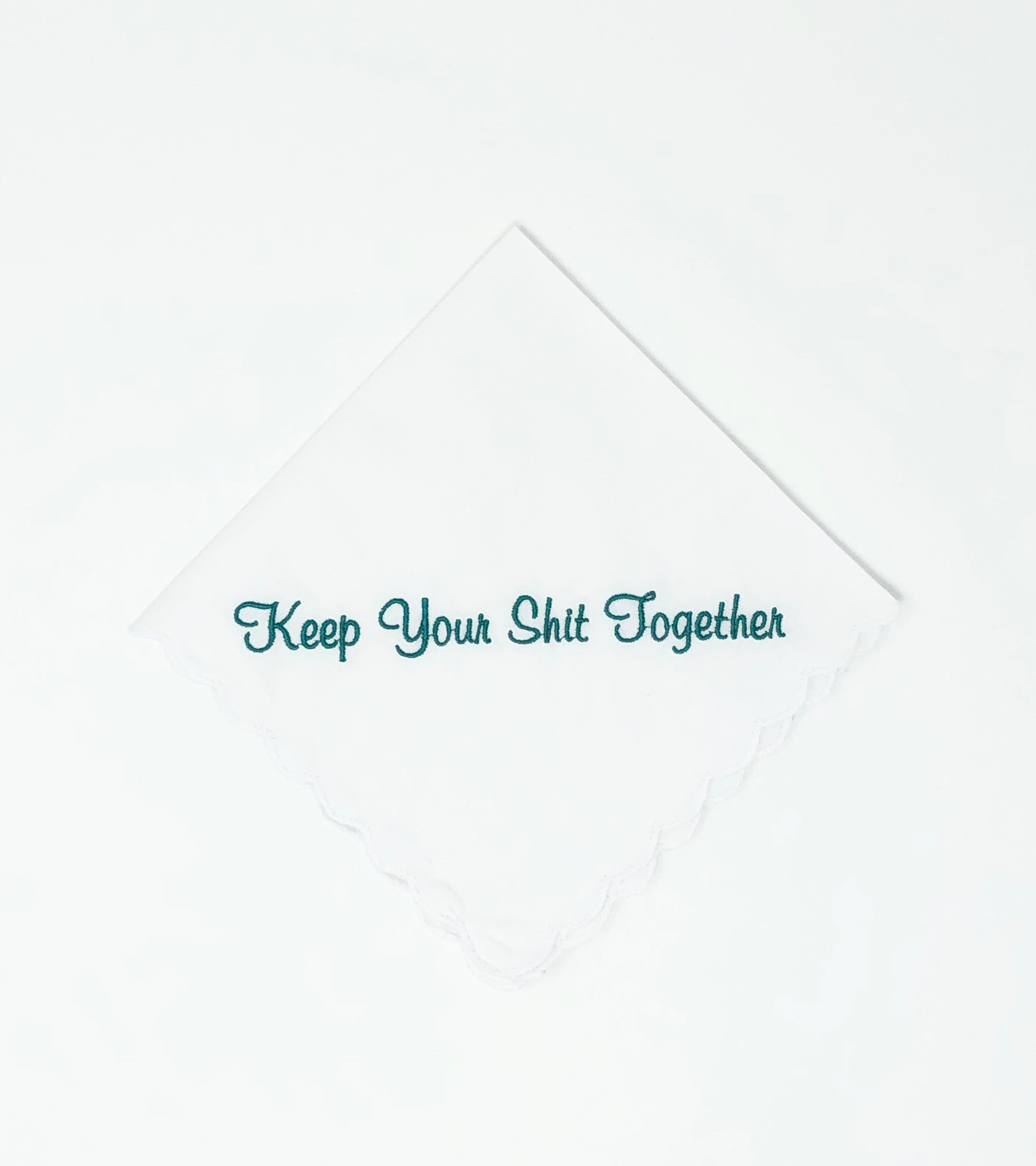 Set of 3 - Keep Your Shit Together - Wedding Handkerchief Gift Set- Gift Box 