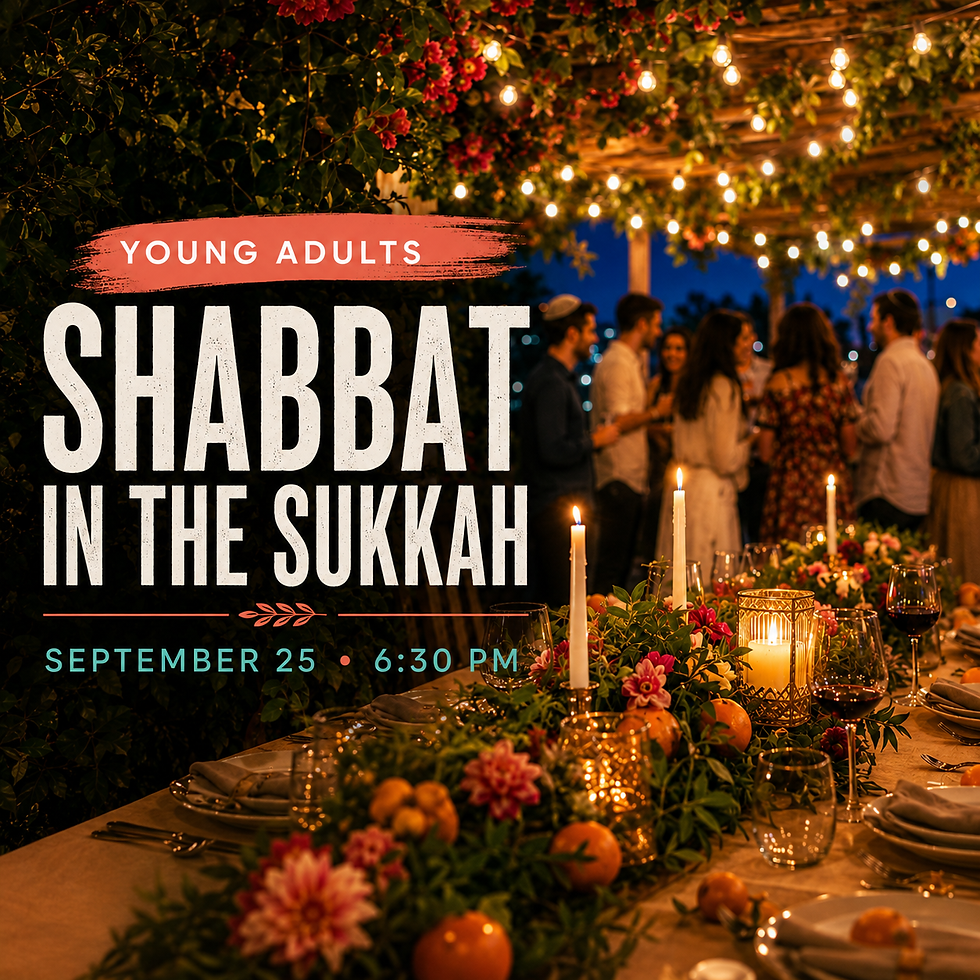 Shabbat In the Sukkah!