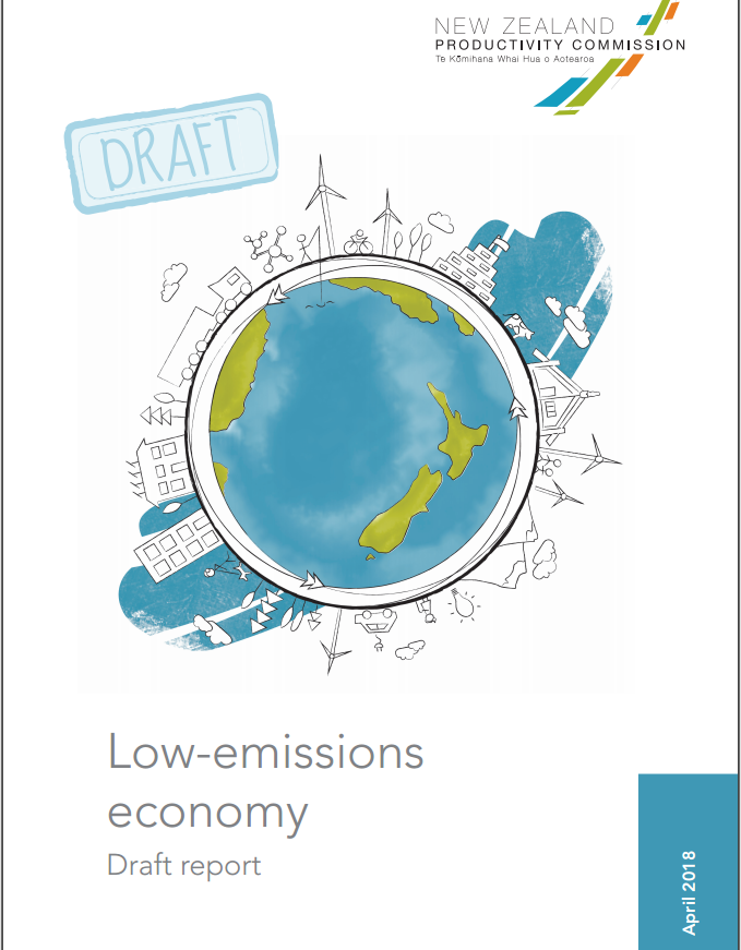 Government report (on reflection): Low-Emissions Economy – Draft Report, New Zealand Productivity Commission (2018)