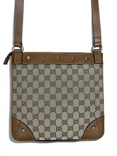 Gucci GG Canvas Leather Studs Bag - DOL2228 | doseofluxe