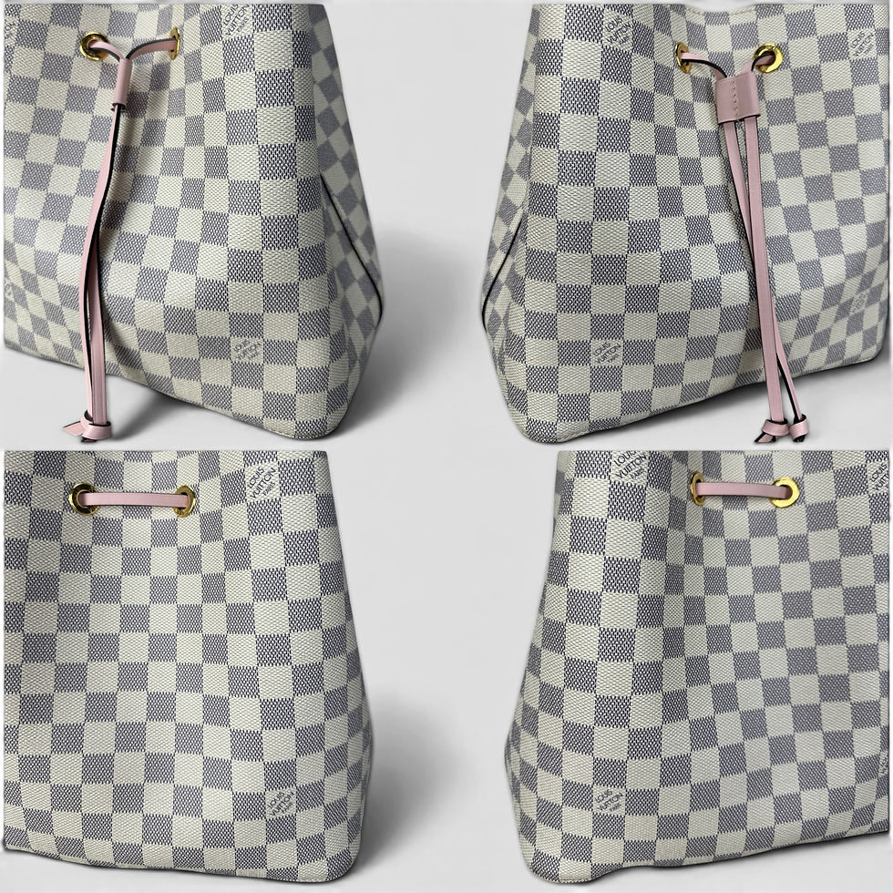 Thumbnail: Louis Vuitton Neonoe Damier Azur/Rose - DOL2274
