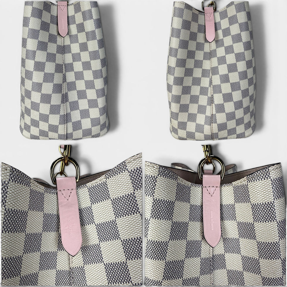 Thumbnail: Louis Vuitton Neonoe Damier Azur/Rose - DOL2274