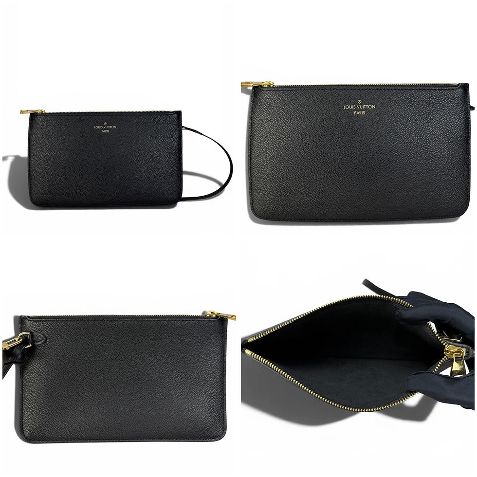 Thumbnail: Louis Vuitton Neverfull MM Black Giant Flower Monogram Empreinte - DOL2290