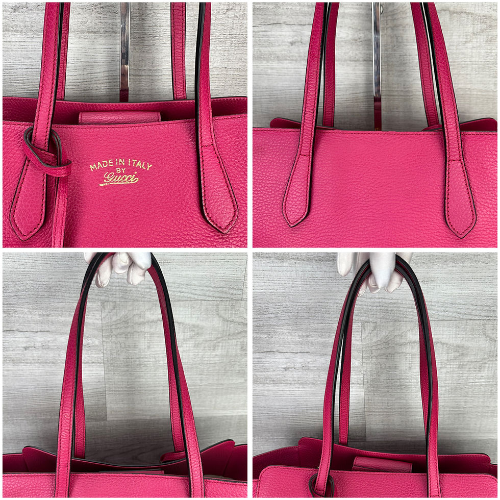 Thumbnail: Gucci Fuchsia Leather Tote - DOL2282