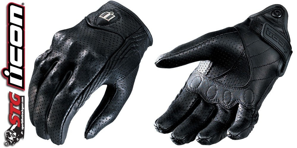 Guantes Icon Pursuit Piel Perforado