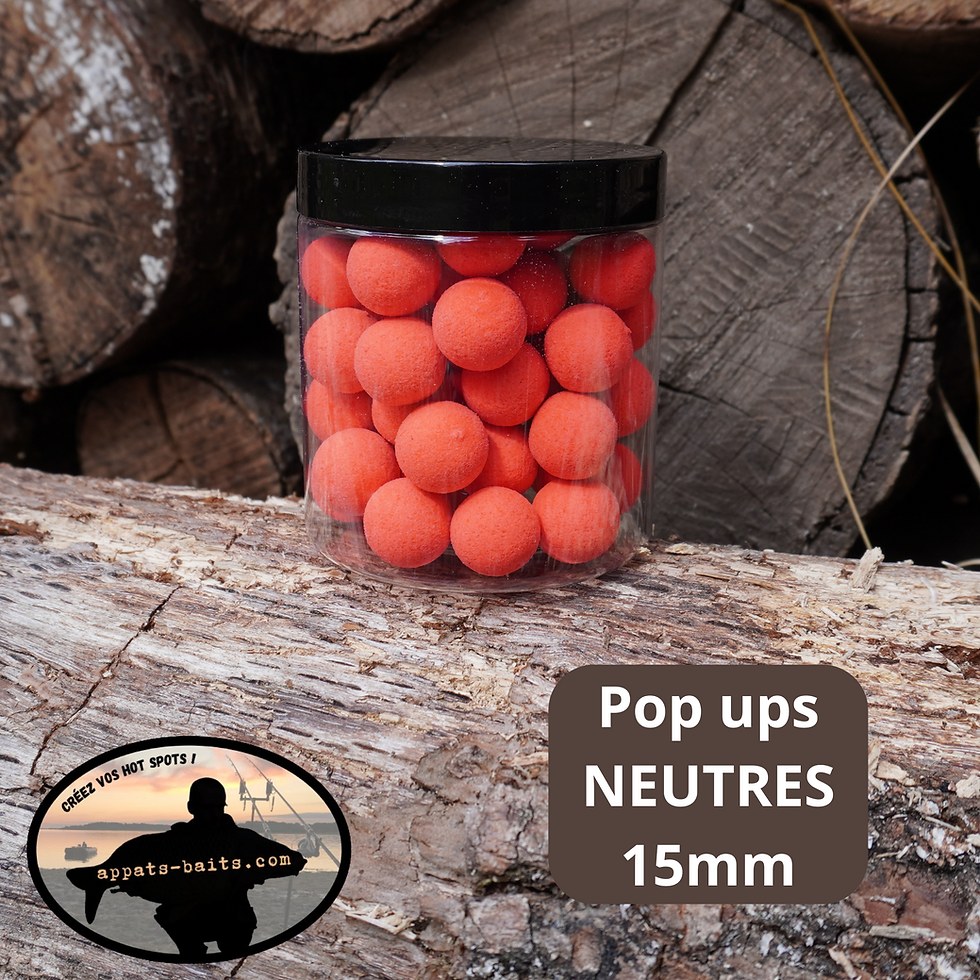 Miniature : Pop ups NEUTRES couleur uni - 15mm - 80gr