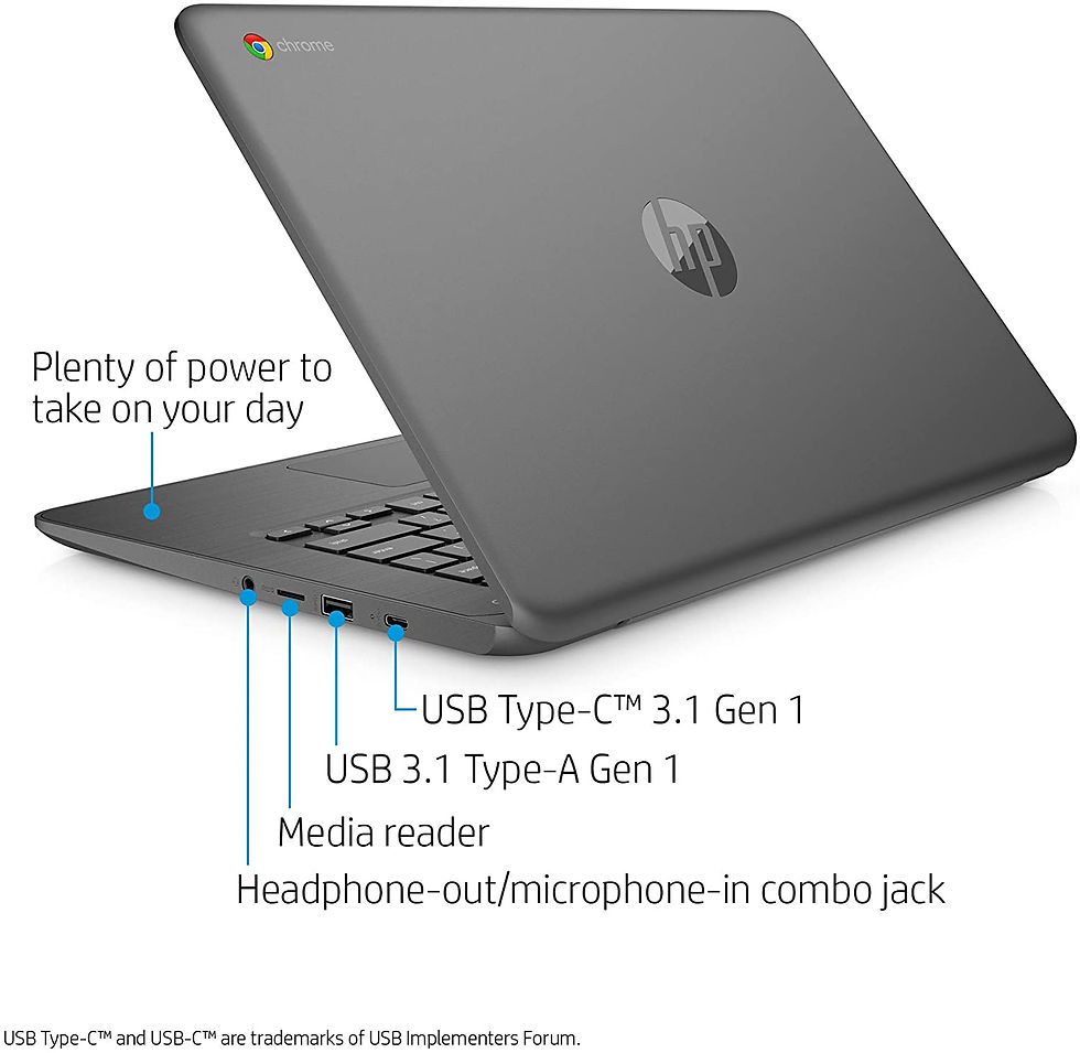 Thumbnail: HP Chromebook 14'' AMD A4-9120, 32GB eMMC, 4GB DDR4 Chrome OS,