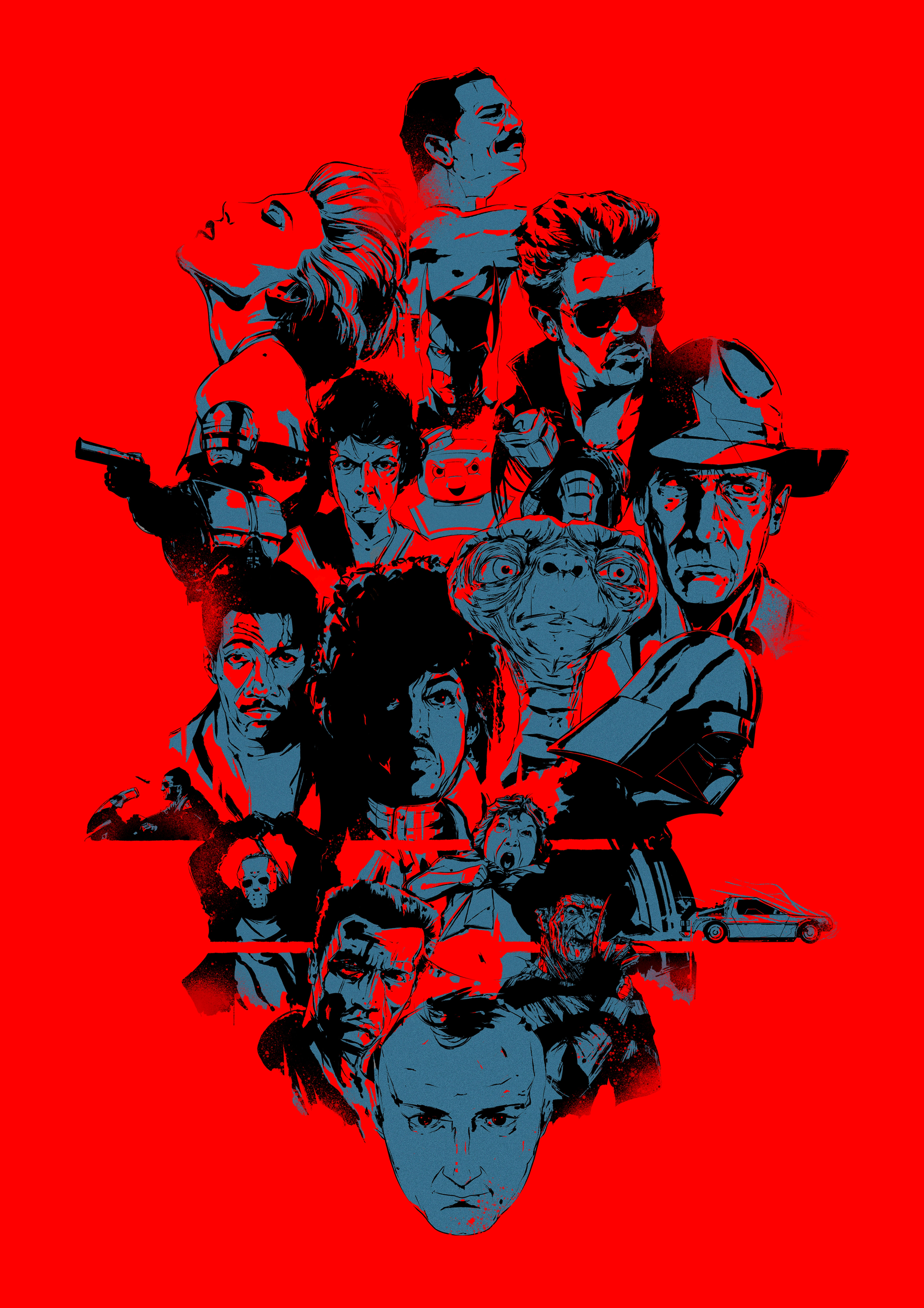 80's Icons A1 Limited Edition Art Print