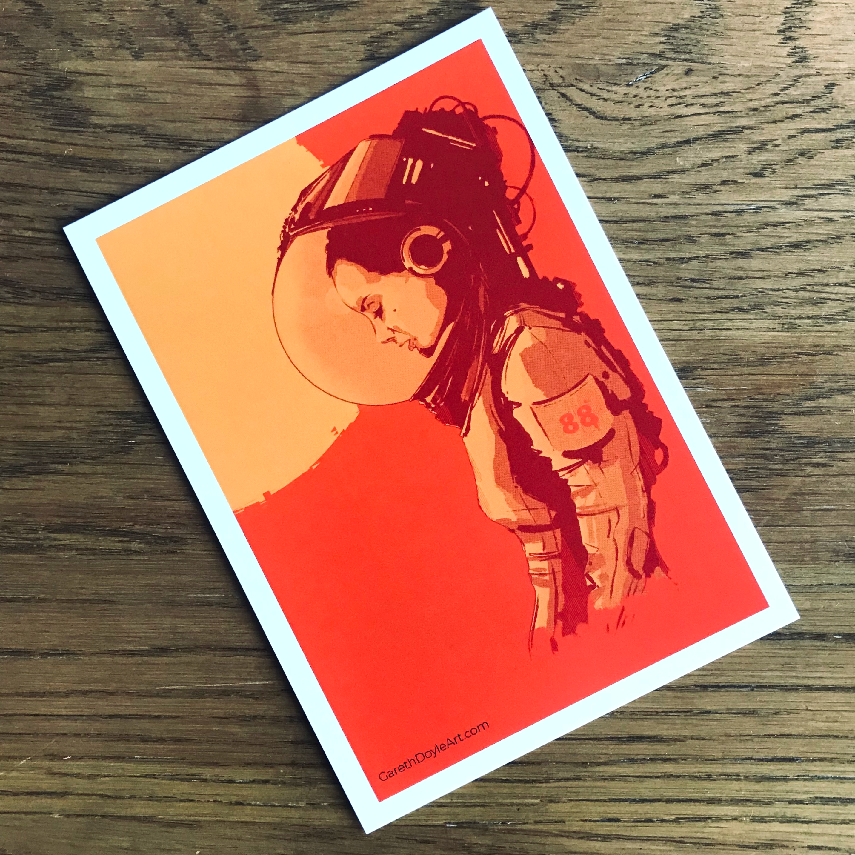 Spacegirl '88 A6 Postcard