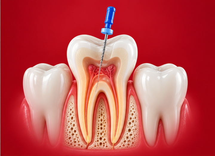 Root canal treatment at a dental clinic in Udaipur