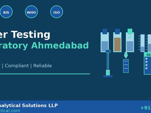 Water Testing Laboratory in Ahmedabad – Comprehensive Analysis for Safety & Compliance