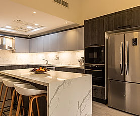 Black and Grey Contemporary Kitchen