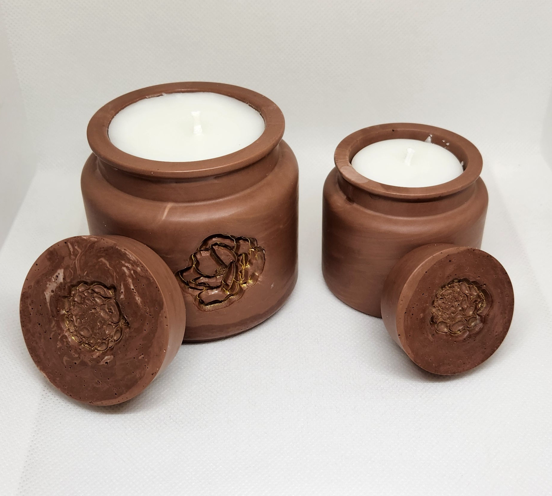 Brown Candle Jars