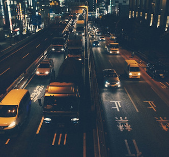 City Traffic at Night