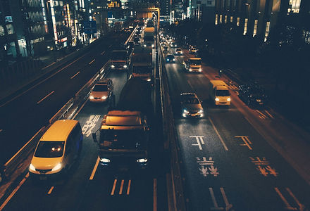 City Traffic at Night