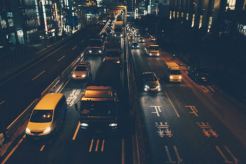 City Traffic at Night