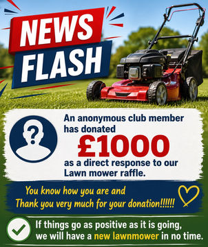Lawn Mover Raffle - News Flash