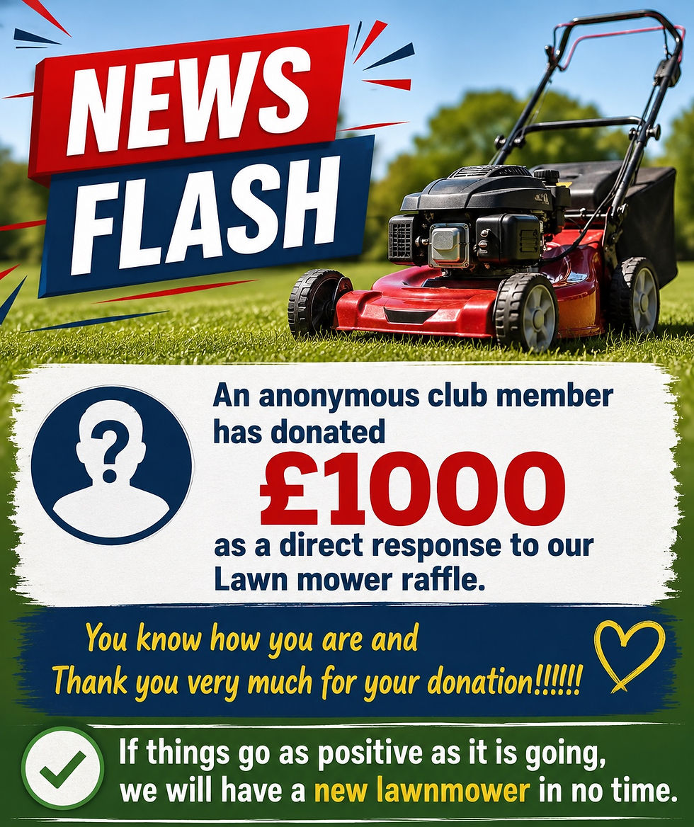 Lawn Mover Raffle - News Flash