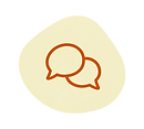 Minimalistische chatbubbels op crèmevorm.png
