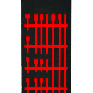 Maximum 7-Piece Socket Adaptor Set Foam Insert for Organized Tool Drawers