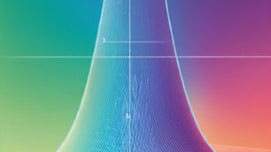Una parábola en colores simbolizando función cuadrática