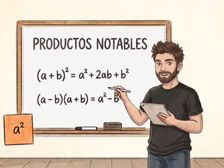 Ejercicios de productos notables junto al profesor
