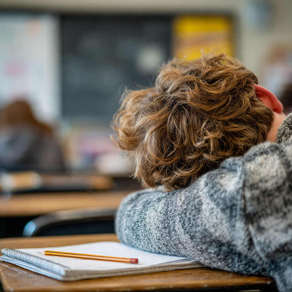 Estudiante estresado por que no entiende el factor común