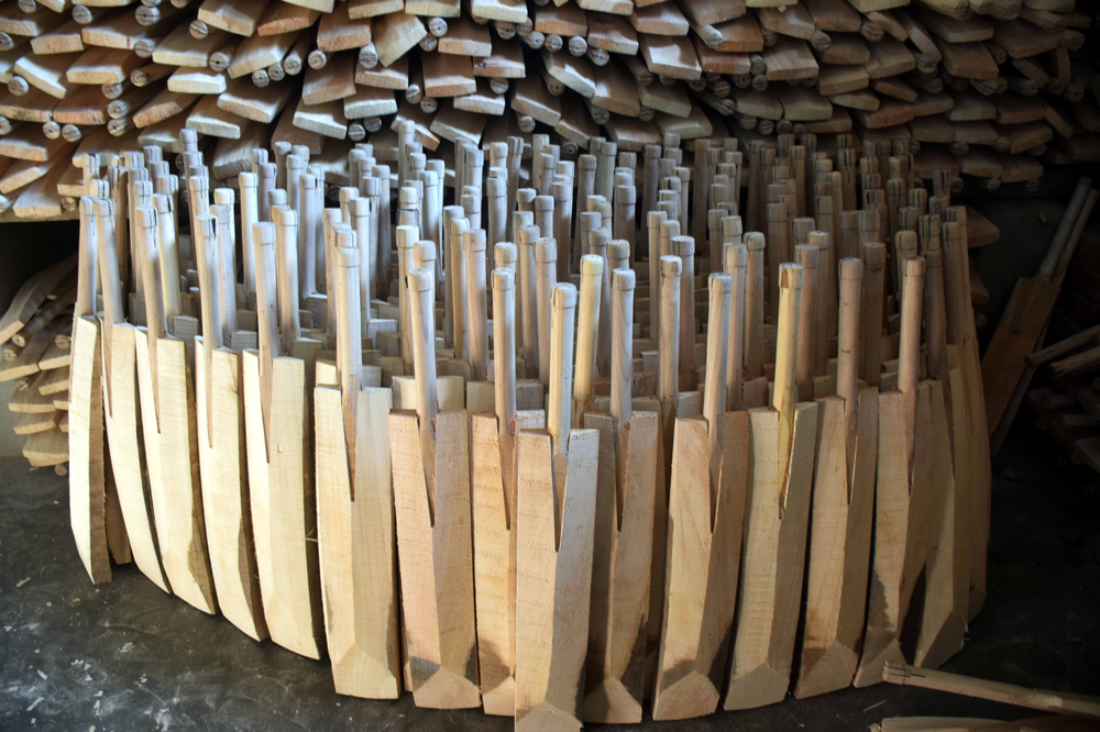 Cricket bats ready for finishing