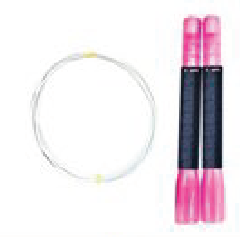 縮圖：[JF002] JF Rope - 透明長柄鋼絲膠(2.5mm,PVC)繩