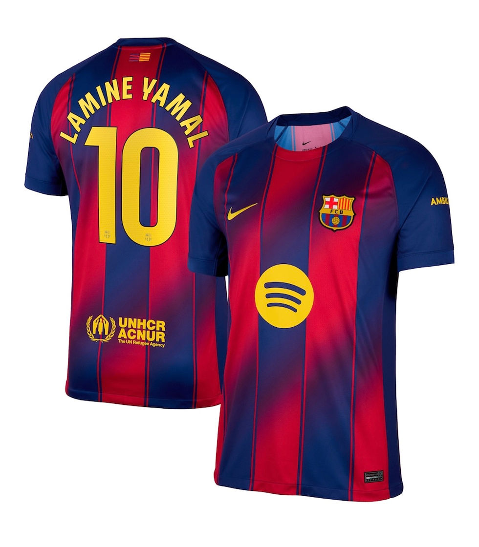 Lamine Yamal #10 Barcelona Red/Blue Nike Jerseys New with Tags