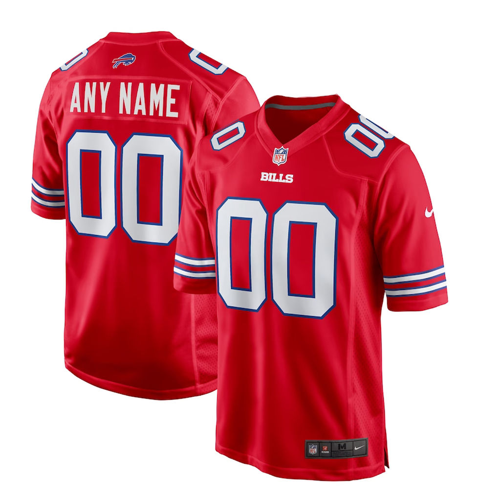 Thumbnail: Buffalo Bills NFL Custom Jerseys /Any Name/ Color/ Size