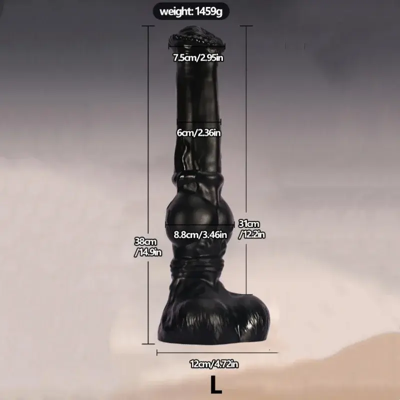 Thumbnail: Huge Horse Dildo Anal Plug Animal Penis Vaginal Masturbation Stimulator Prostate