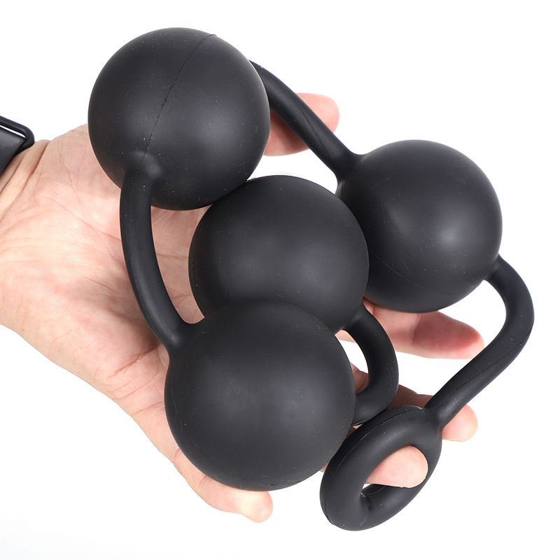 Thumbnail: Silicone BIG Anal Beads Balls Butt Plug Vaginal Balls Erotic Sex Toys for Women 
