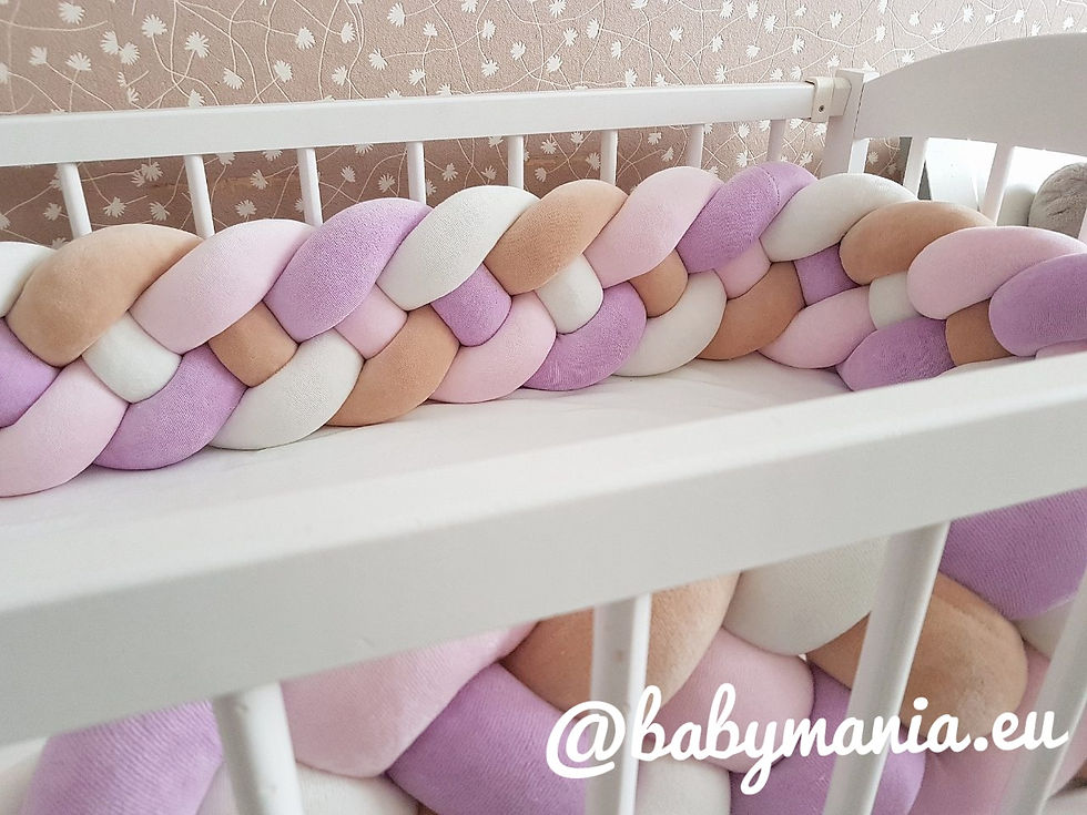 Miniatura: Paracolpi a Treccia Lettino Babymania (Altezza 20cm)