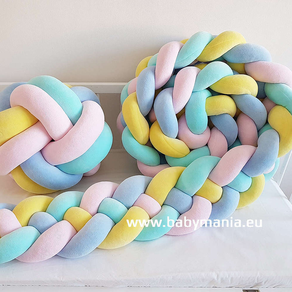 Miniatura: Paracolpi a Treccia Lettino Babymania (Altezza 20cm)