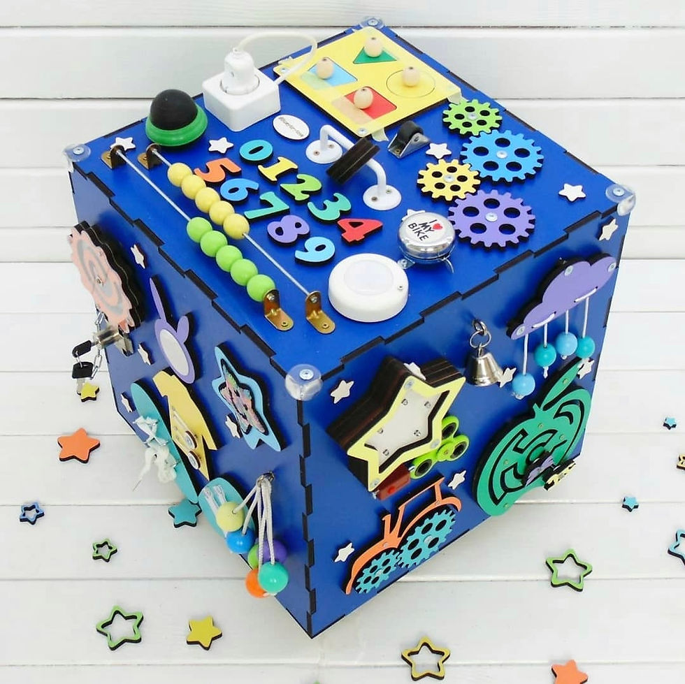 Miniatura: Cubo Sensoriale Giocattolo attività Montessori Unisex