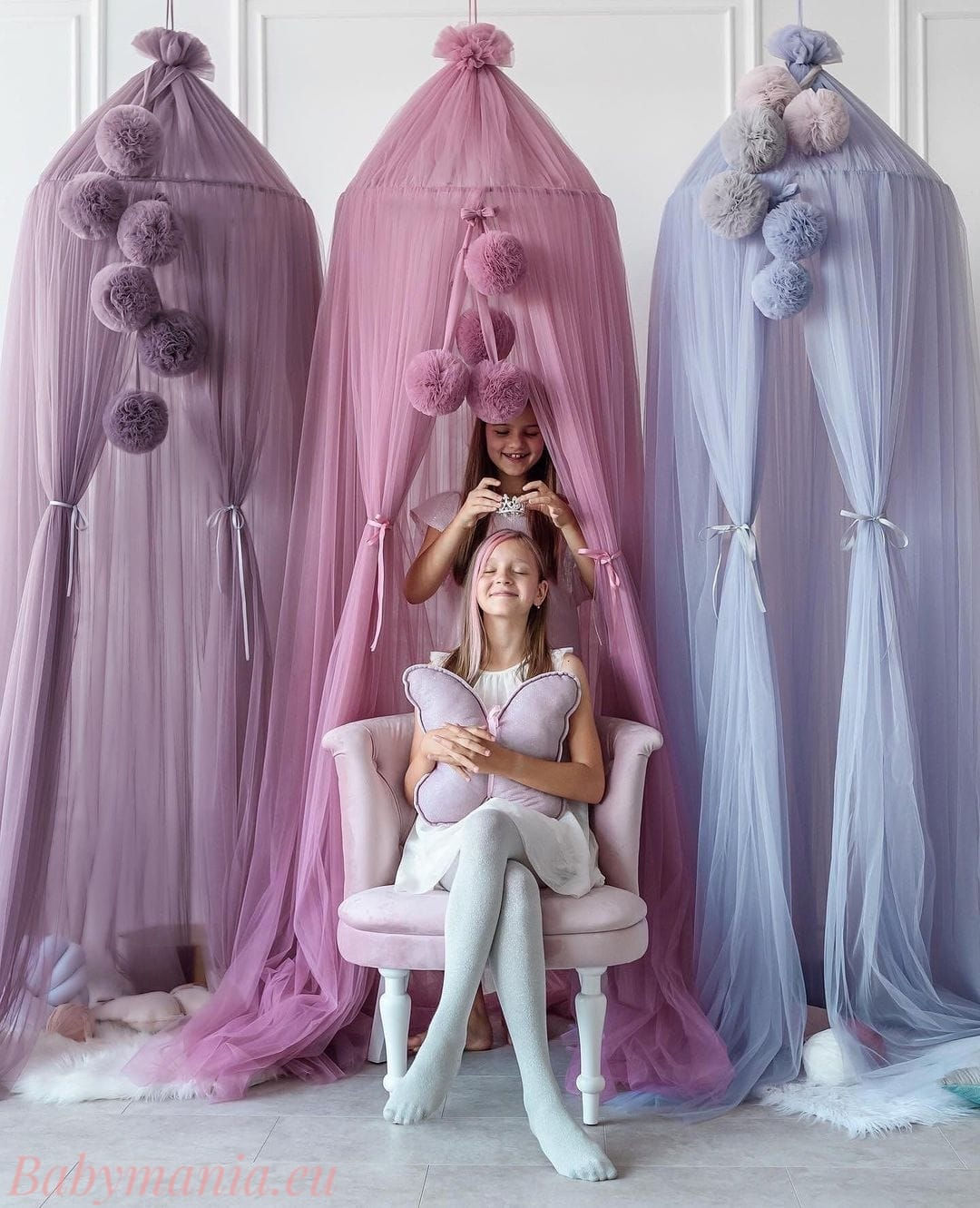 Baldacchino Tenda per Letto con supporto a soffitto