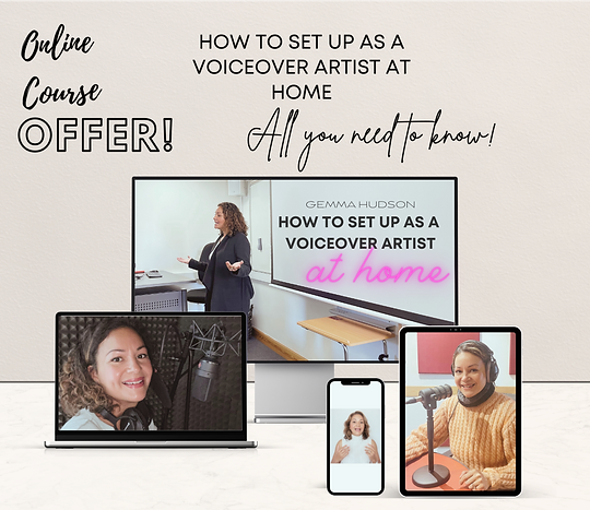 How to Set up as a Voiceover Artist course