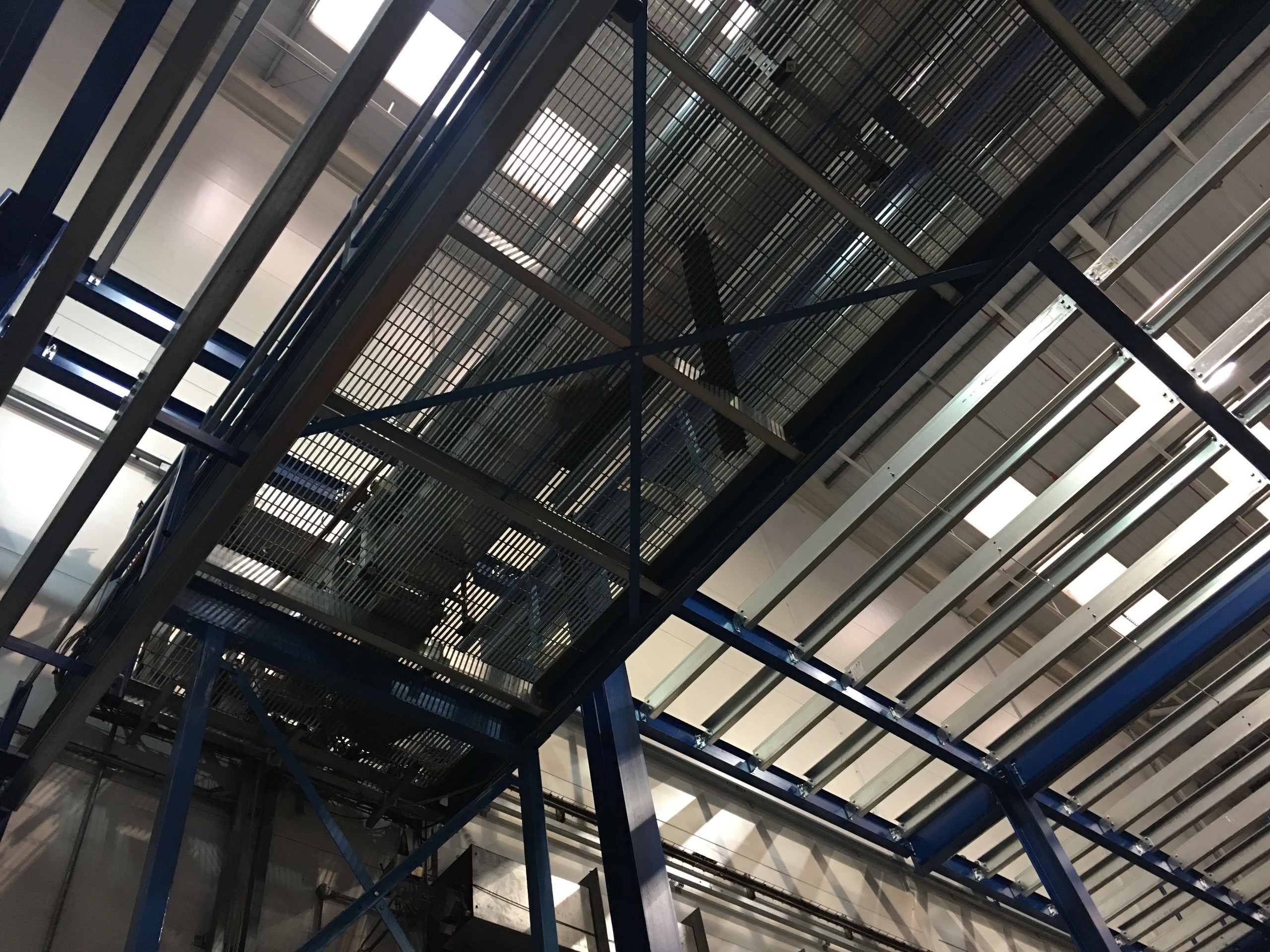 5-tier mezzanine installation