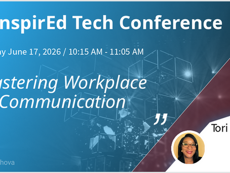 I am excited to be a featured presenter at the upcoming InspireEd Tech Conference hosted by Stafford MSD! 🎉💻✨