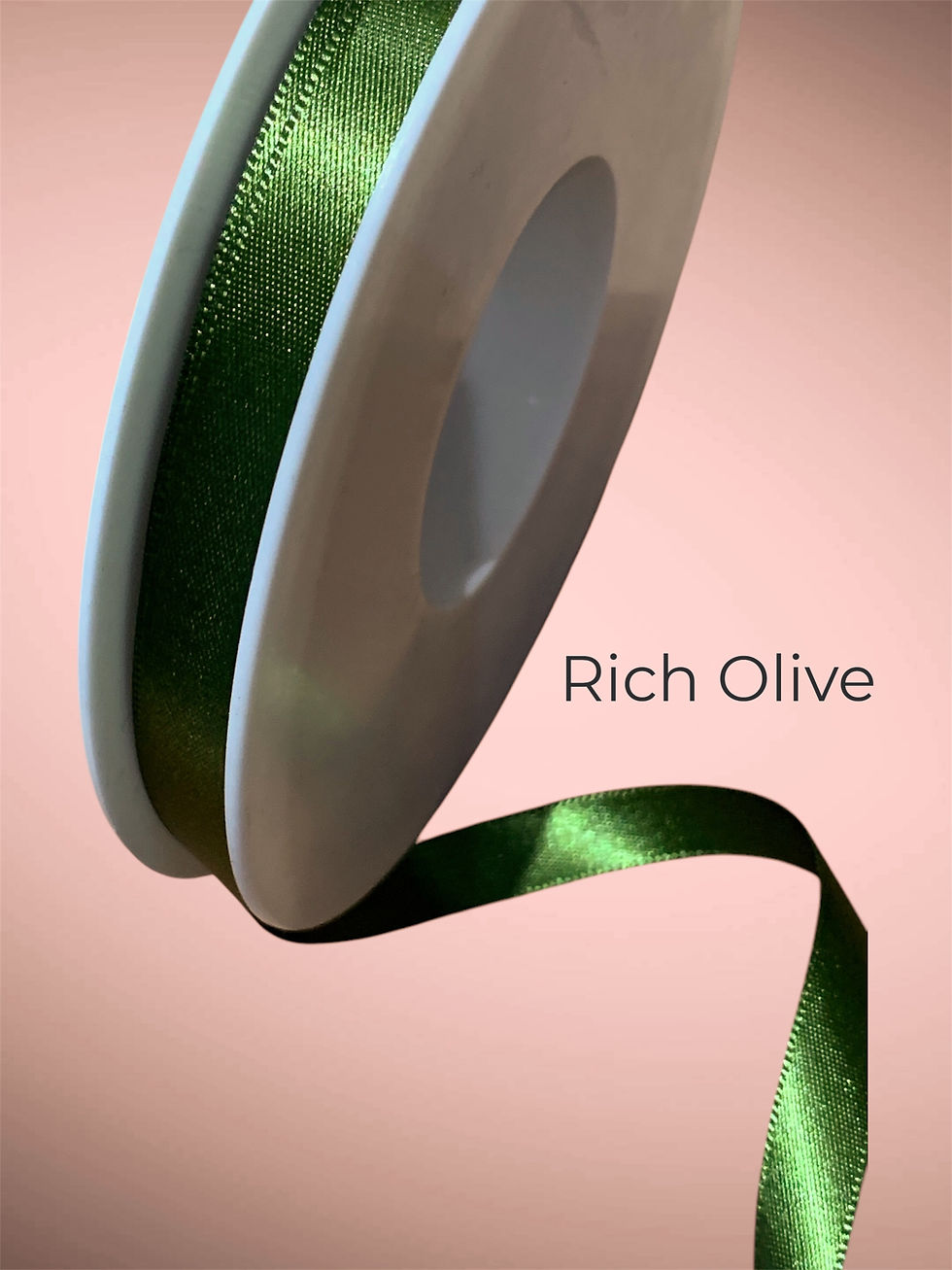 Thumbnail: x5 metres double faced satin ribbon 10mm wide in various shades