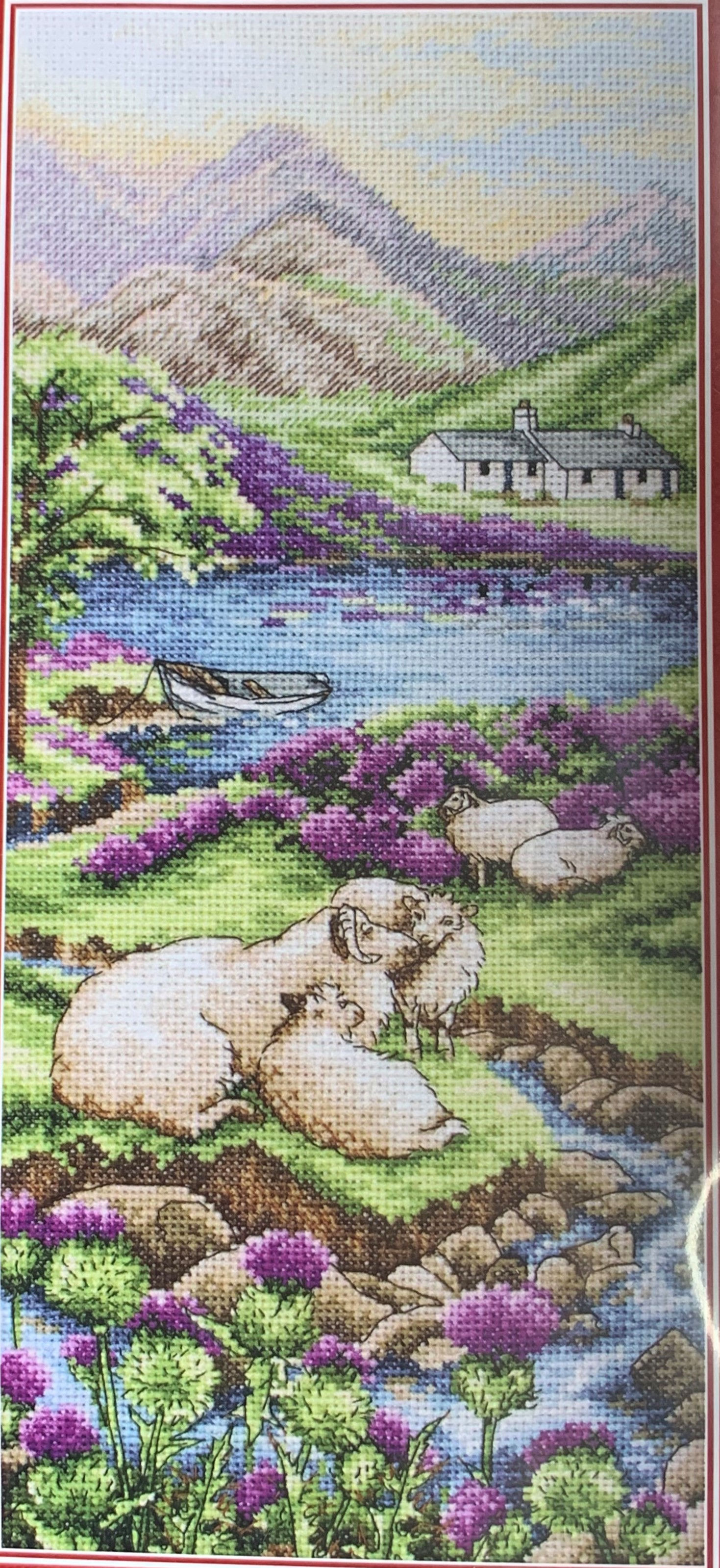 Anchor counted Cross Stitch Kit, 'Highlands Landscape'. 16 count