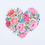 Thumbnail: Trimits "Floral Heart" Cross Stitch Kit, 11count, 14x14" finished Canvas size