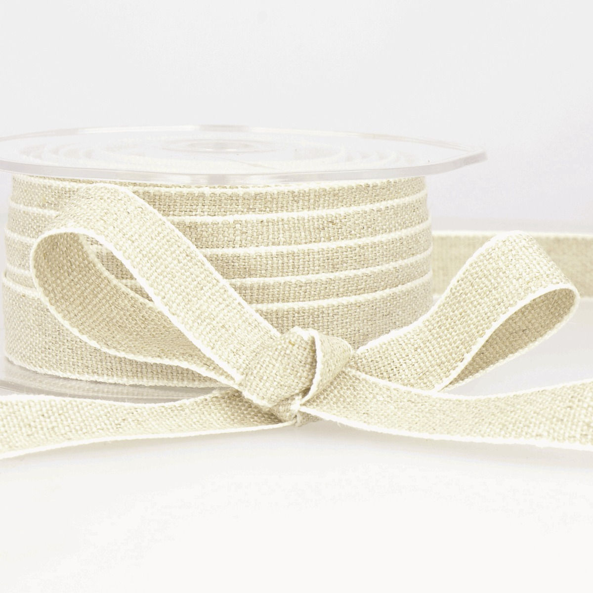 Quality Linen ribbon from Paris 10mm, sold by the meter
