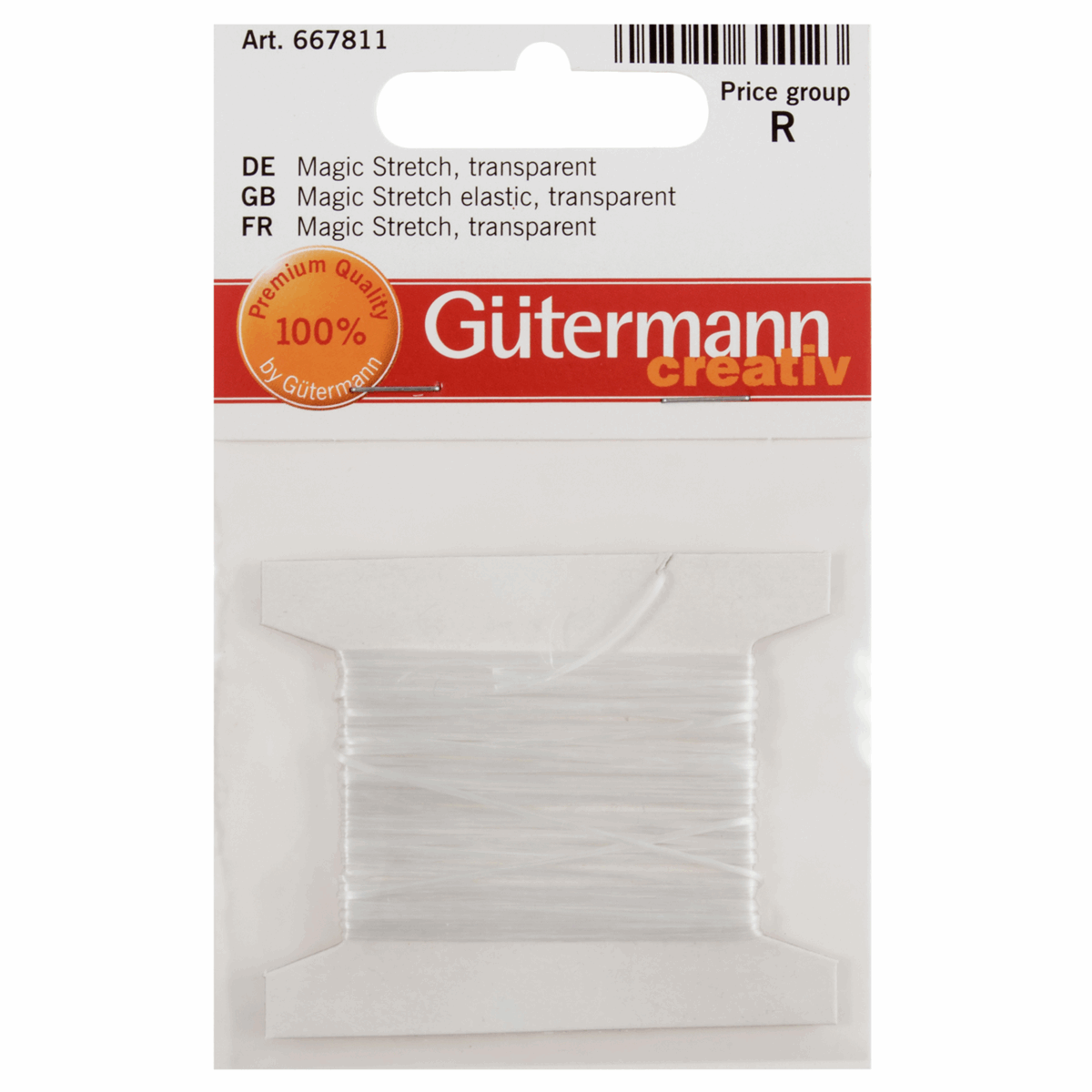 Magic Stretch Elastic: 1 Pack of 5m x 0.8mm: Clear