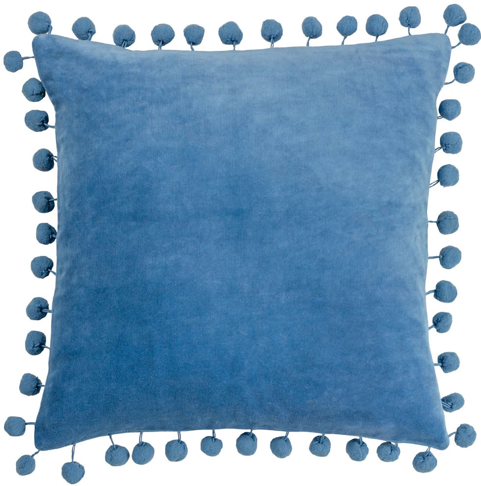 Furn "Dora" Cotton Velvet cushion cover Sky Blue 45 x 45cm