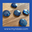 Thumbnail: Set of 5 two-holed multi / blue iridescent buttons, 20mm, set of 5