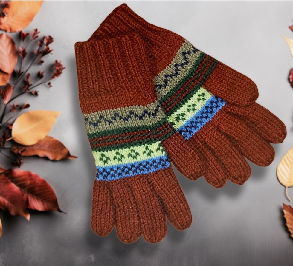 Thumbnail: Knits & Pieces KP20 Knitting Pattern DK & 4 Ply Gloves Adult / Child