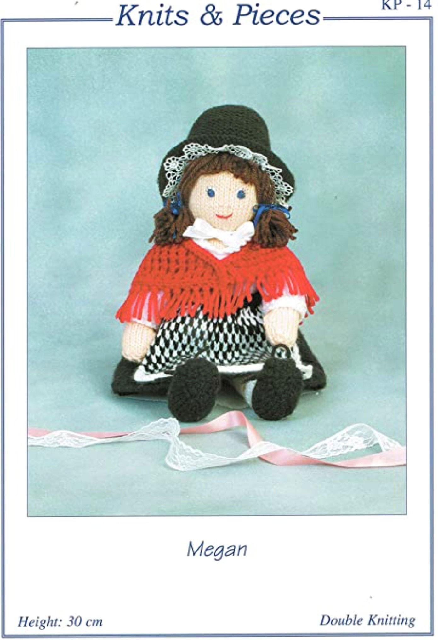Knits & Pieces pattern KP14 Megan, Welsh doll DK