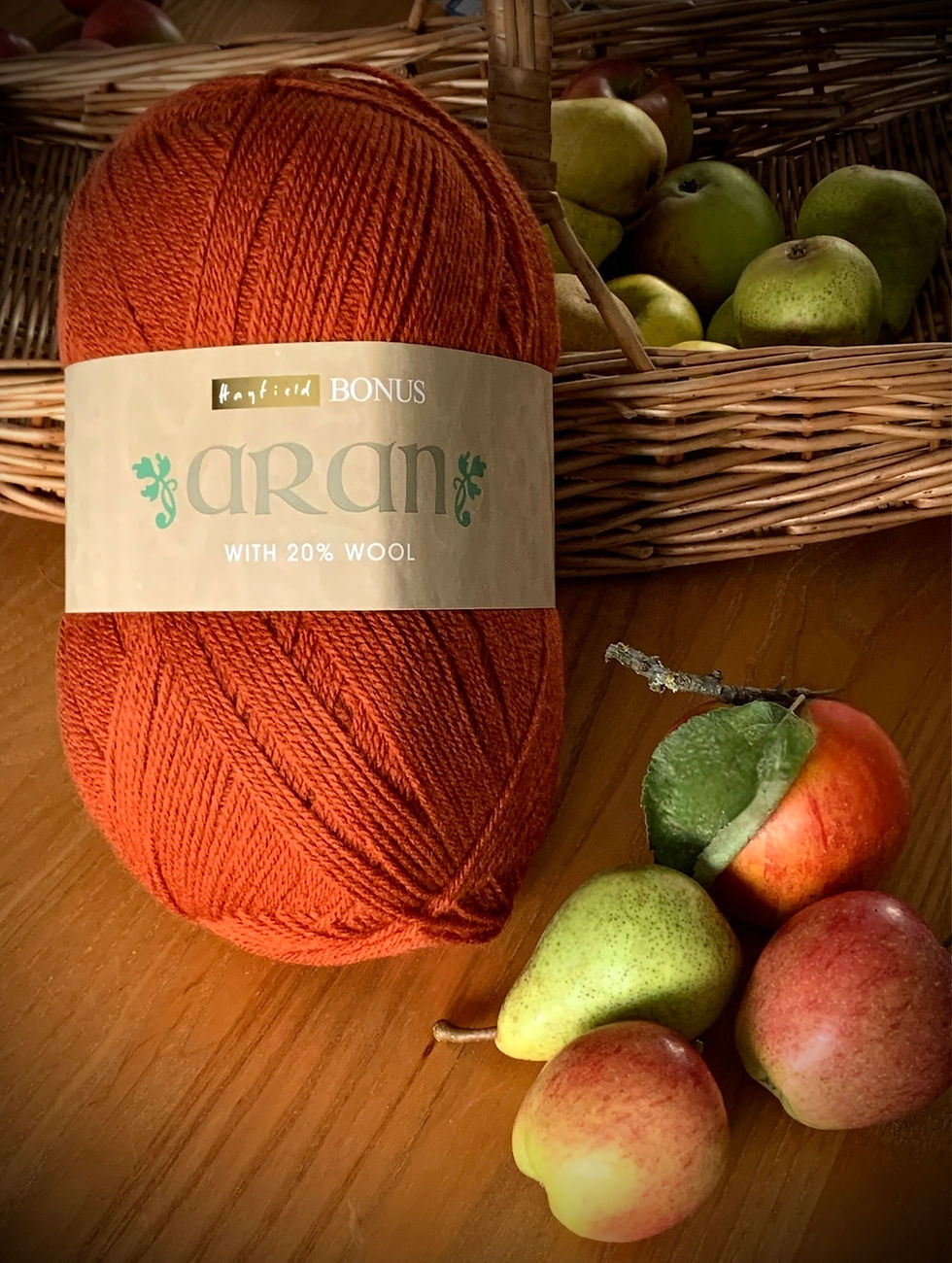 Thumbnail: Hayfield Bonus Aran knitting yarn, wool mix, Rusty (771) 400g supersize Washable
